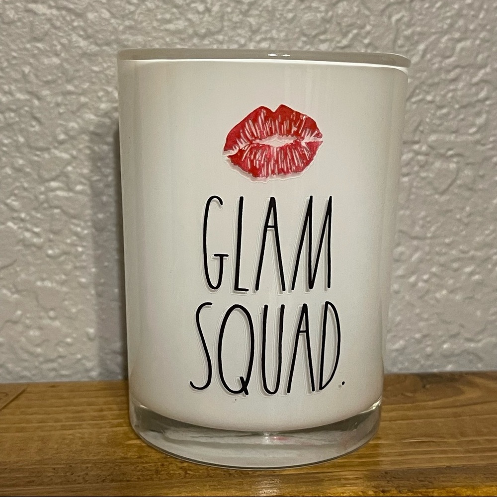 Rea Dunn Glass Makeup Cup GLAM SQUAD